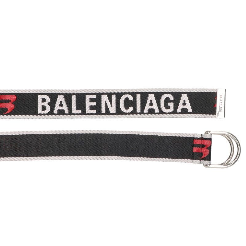 【BALENCIAGA】 バレンシアガ Dリングベルト ロゴ BALENCIAGA バレンシアガ スライダーベルト D RING BELT 40
