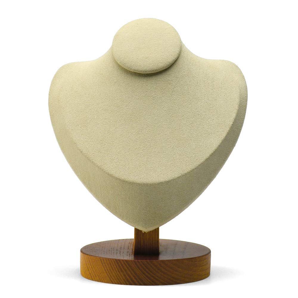 オフホワイト ネックレス ホルダー Woodten木製ネックレスディスプレイスタンド ジュエリースタンド ポートレート ネックレススタンド クリエイティブ横向きポートレートネックレスディスプレイスタンド、ポートレート ネック ジュエリースタンドペンダントホルダ