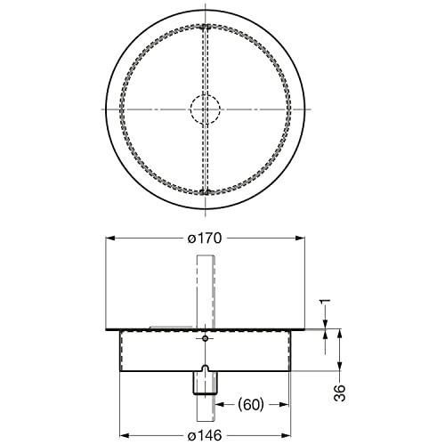  ランプ印 ステンレス鋼製 屑入投入口 AD-DH 015 フタ付 その他 キッチン消耗品