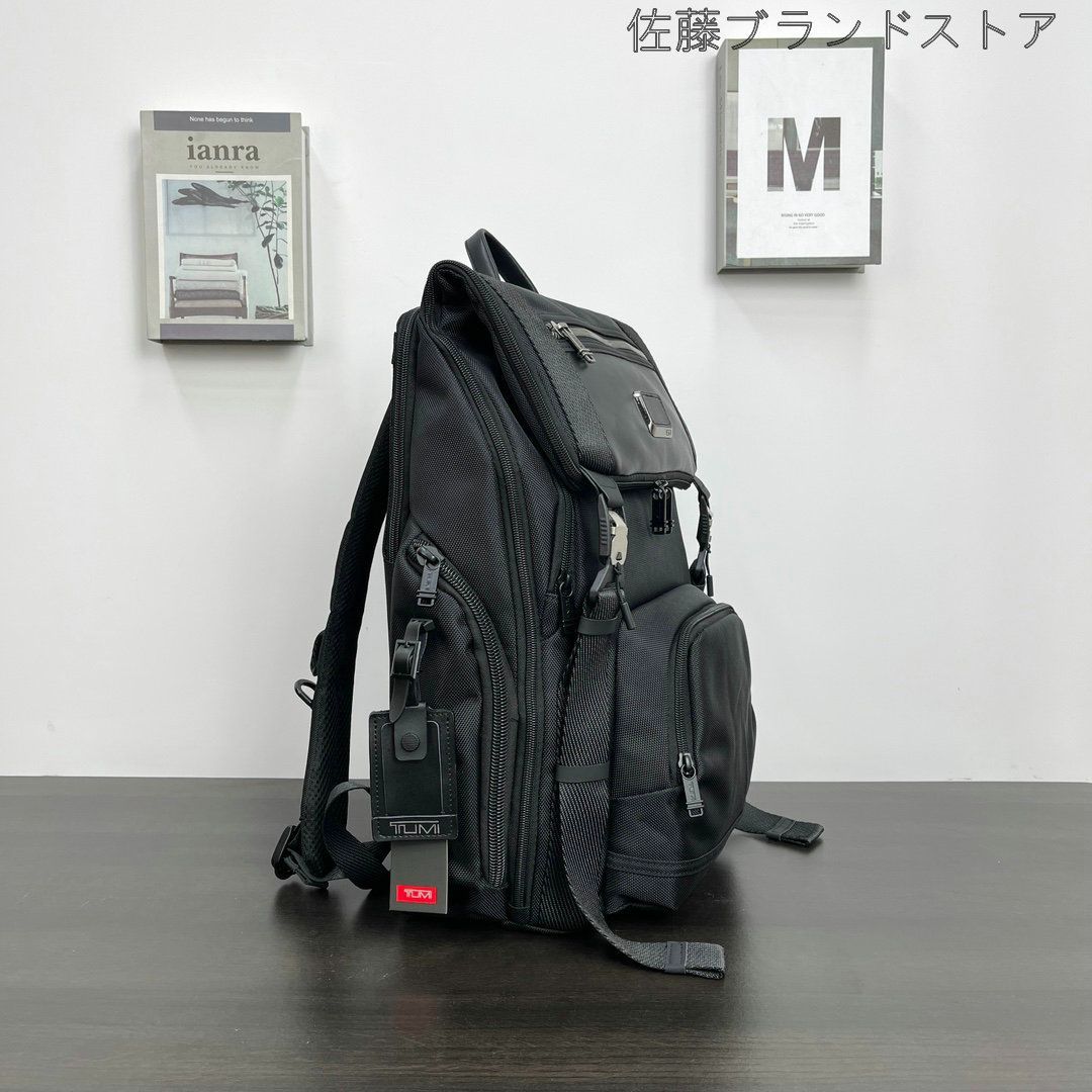 希少】新品未使用 ❣ TUMI Alpha Bravo LARK リュック ビジネスバッグ バックパック レザー トゥミ ブラック メンズ  ビジネスリュック 通勤 通学 出張 大容量 - メルカリ