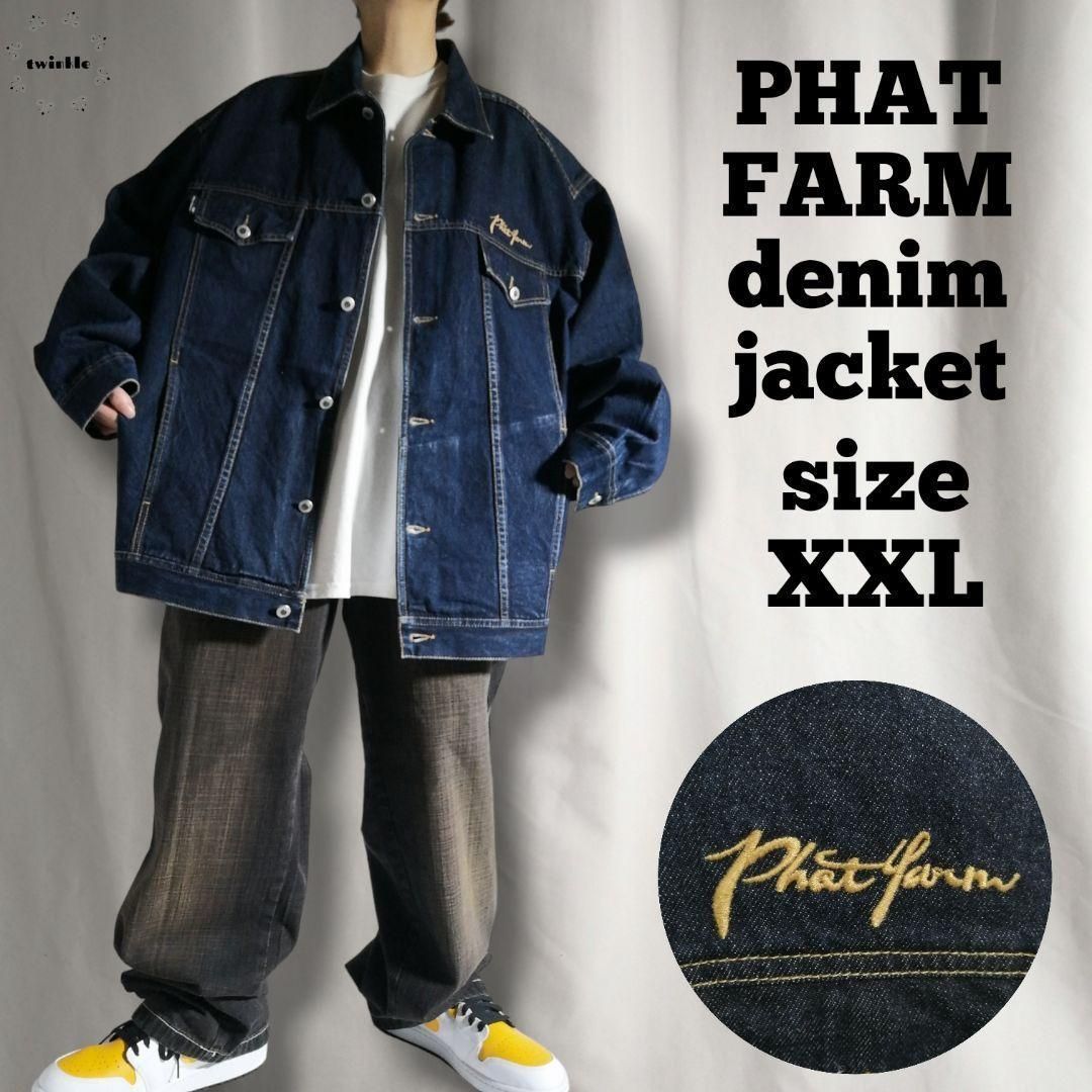 00s PHATFARM ファットファーム デニム カバーオール ジャケット Gジャン メンズ 2XL ビッグサイズ - メルカリ