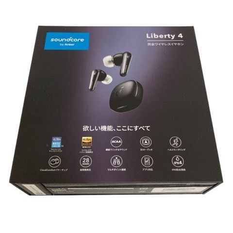 Anker SoundCore Liberty4 黒 Anker soundcore Liberty 4 NC 黒 Anker SoundCore Liberty4 黒 Anker soundcore Liberty 4 NC 黒