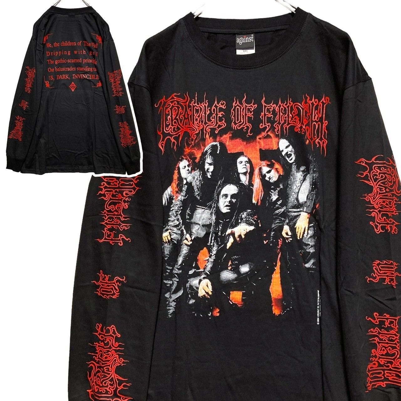クレイドルオブフィルス CRADLE OF FILTH 黒 長袖 Tシャツ ロンT