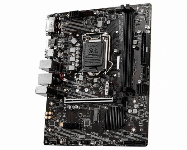 MSI H410M-A PRO LGA 1200 Intel H410 SATA 7Gb/s Micro ATX Intel Motherboard
