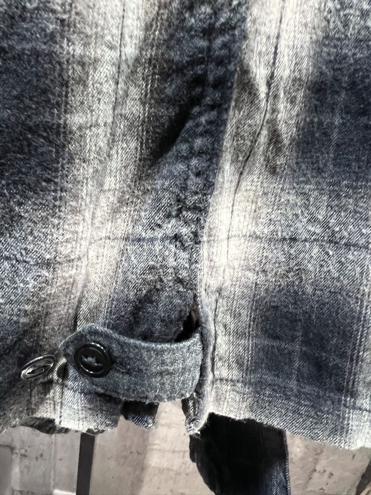 RUDE GALLERY オンブレチェックシャツ 開襟シャツ ルードギャラリー RUDE GALLERY （ルードギャラリー） オンブレチェックオープン