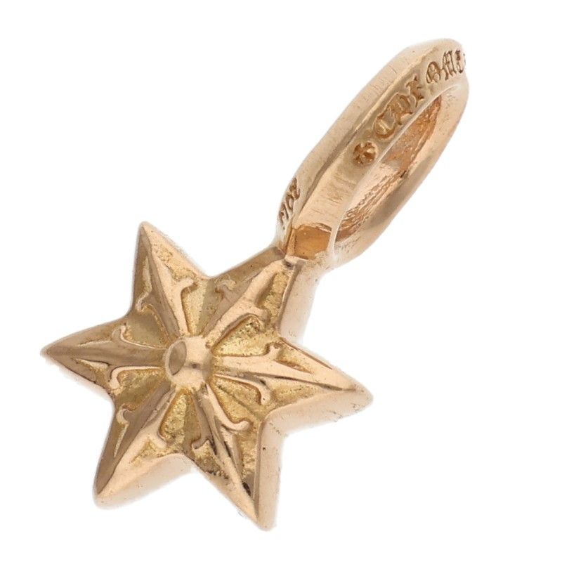 クロムハーツ 22K STACK STAR V2 スタースタックチャーム ゴールドネックレストップ メンズ