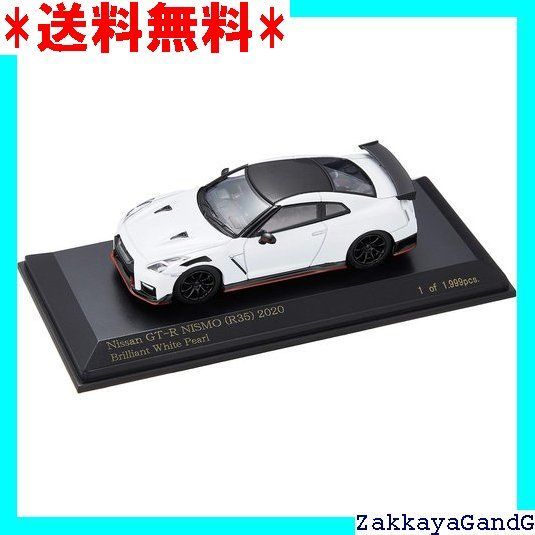 ヒコセブンCARNEL 1/64 ニッサン GT-R NISMO R35 2020 Brilliant White Pearl 完成品CN640027 96