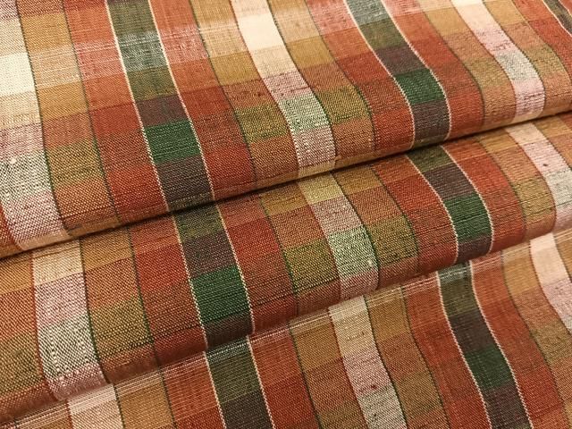 平和屋着物○上質な紬 格子柄 正絹 逸品 BAAT0803yc - メルカリ 