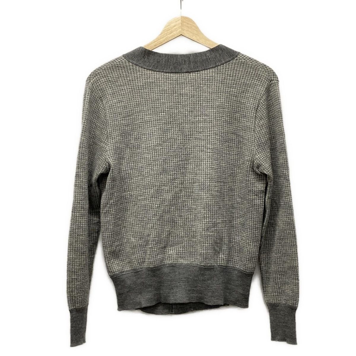 Letroyes ルトロワ メンズ ワッフル カーディガン グレー M Letroyes(ルトロワ) カーディガン サイズM メンズ美品 - グレー