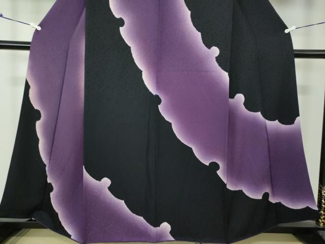 平和屋着物○絞り染色作家 藤井浩 アトリエフジコー 訪問着 雪輪 花