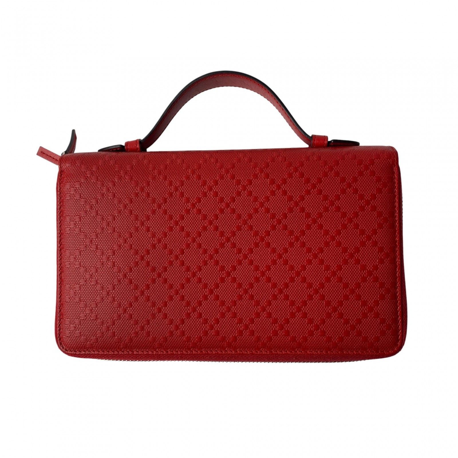 グッチ GUCCI レディース トラベルケース ディアマンテ レッド ダブルファスナー