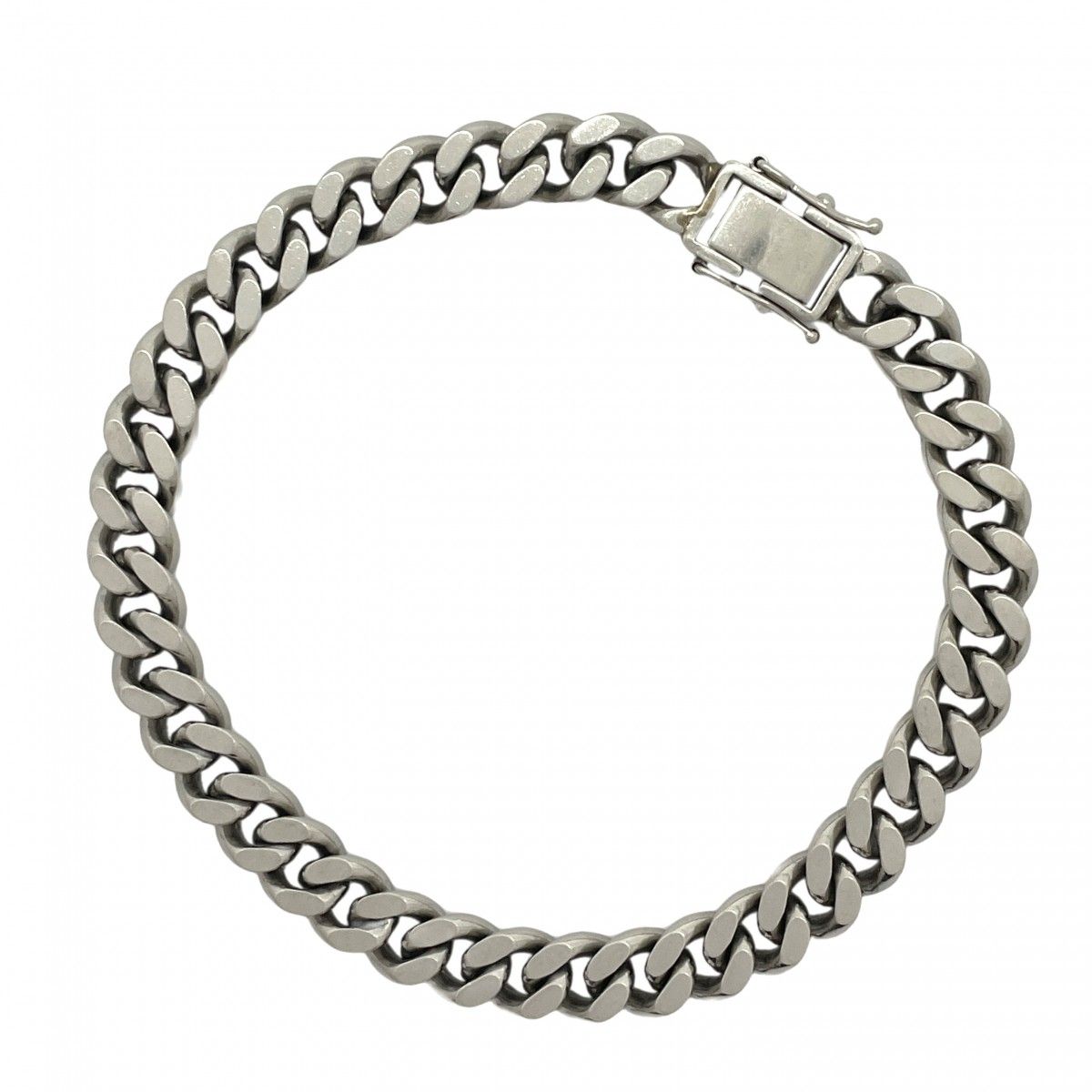 5khe023】喜平 ブレスレット Pt850 プラチナ 2面 シングル 21.1cm 50.1  