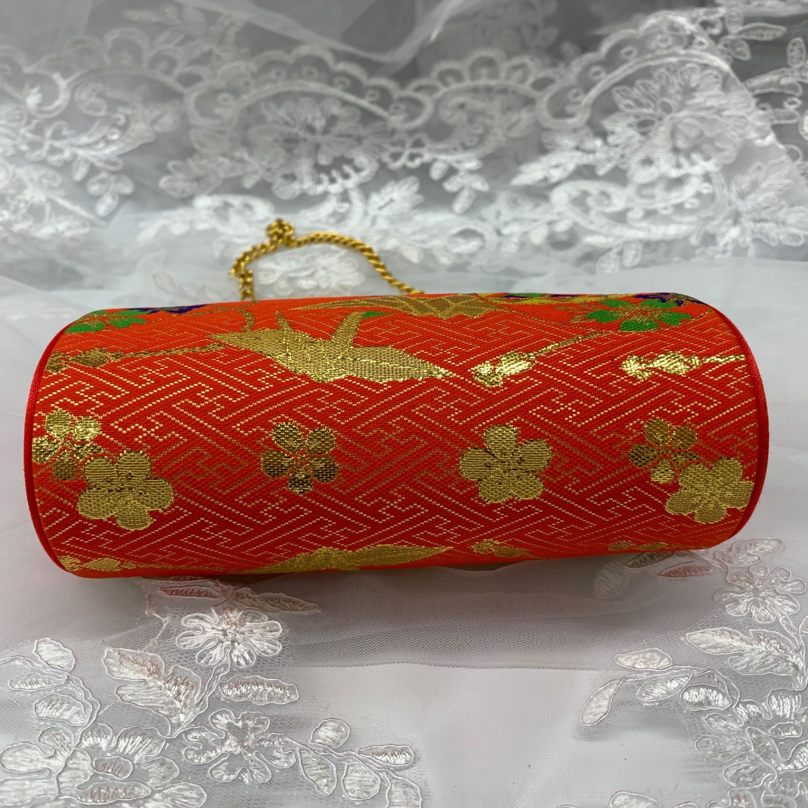 専用【美品】七五三 伝統的な和装小物セット バッグ 草履付き SOUBIEN 七五三 草履セット 草履バッグセット 7歳 赤 レッド