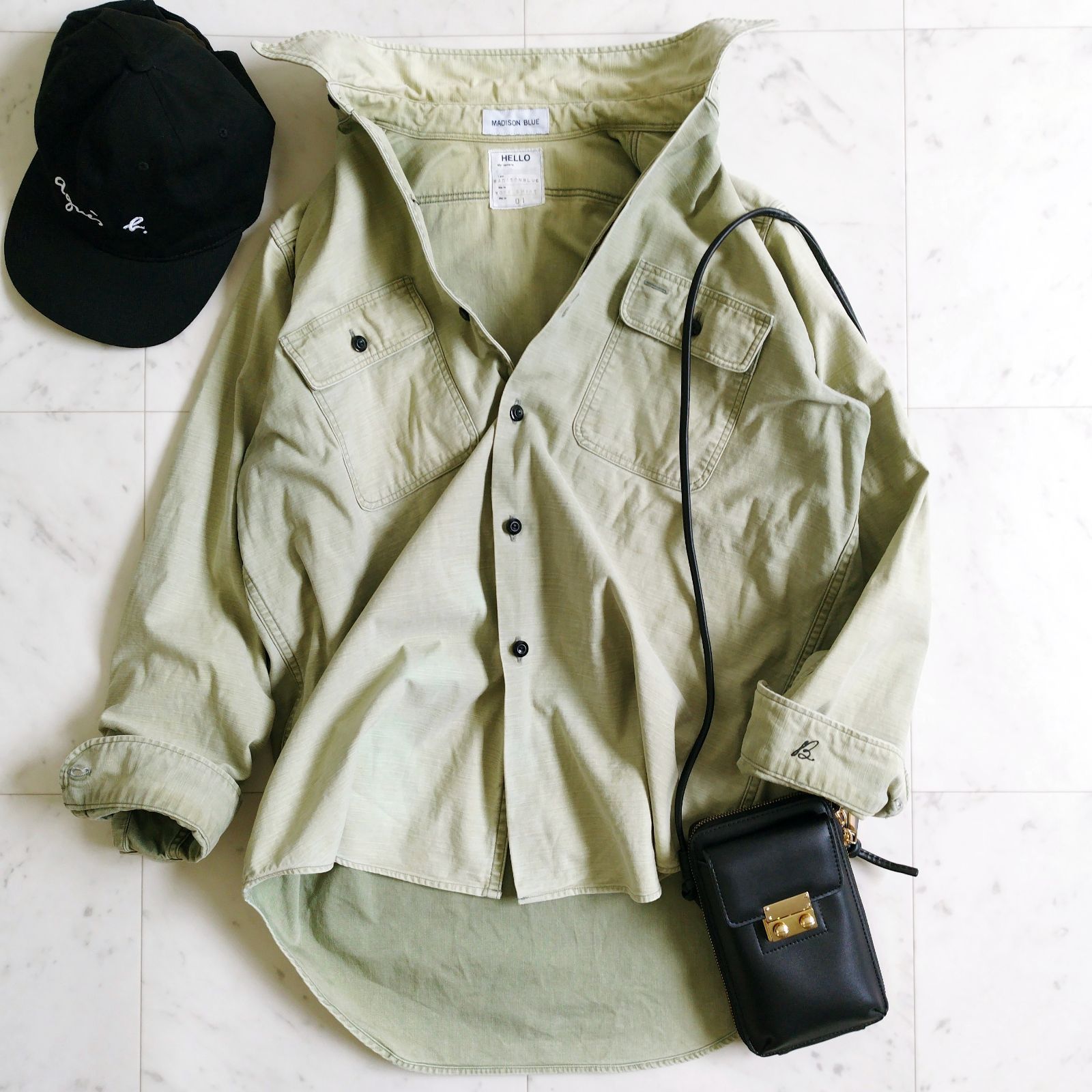 【新品タグ付】MADISON BLUEマディソンブルー ミリタリーシャツ カーキ MADISONBLUE - 【MADISON BLUE 】MILITARY JACKET /カーキ/00の