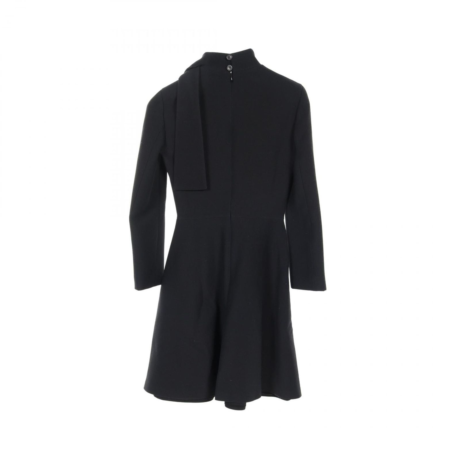 美品】Christian Dior 膝丈ワンピース ブラック フレア M 黒