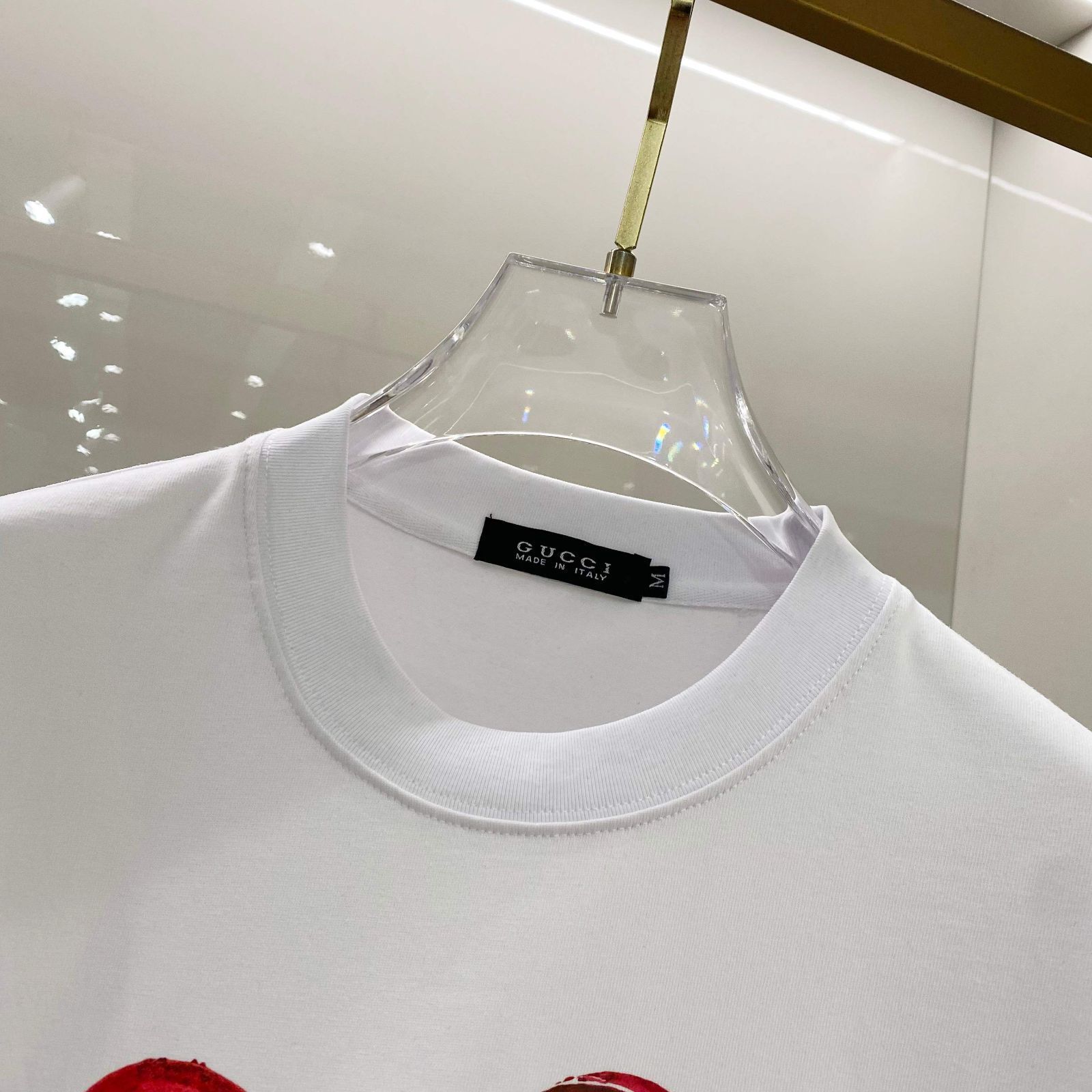 【GUCCI】グッチ 2025ss ロゴTシャツ ホワイト 今日特価】Gucci グッチ 2025 春夏 ショー限定 ロゴ T シャツ-3