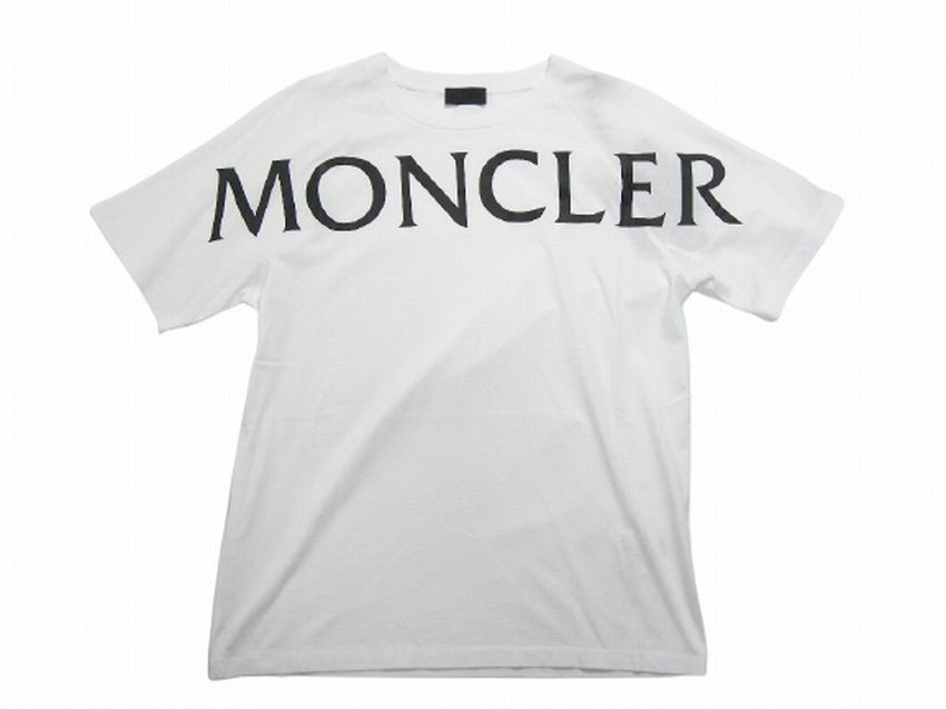 サイズM-XL□新品□モンクレール ビッグロゴ半袖Tシャツ TEE ホワイト 