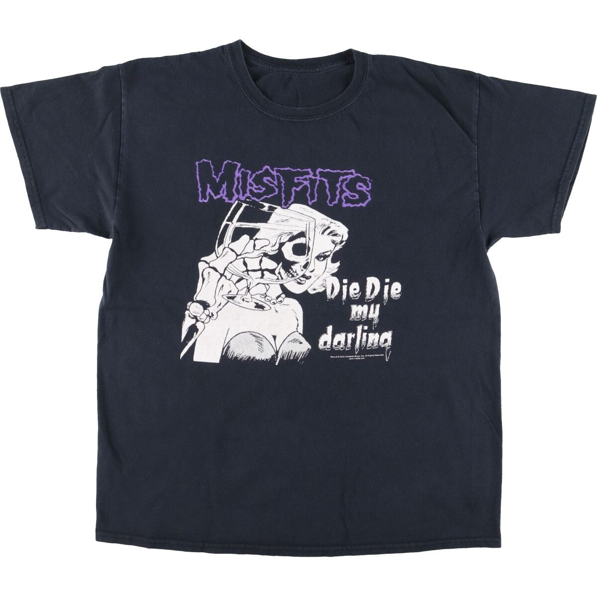 古着 THE MISFITS ミスフィッツ ドクロ柄 スカル柄 バンドTシャツ バンT メンズM/eaa436851