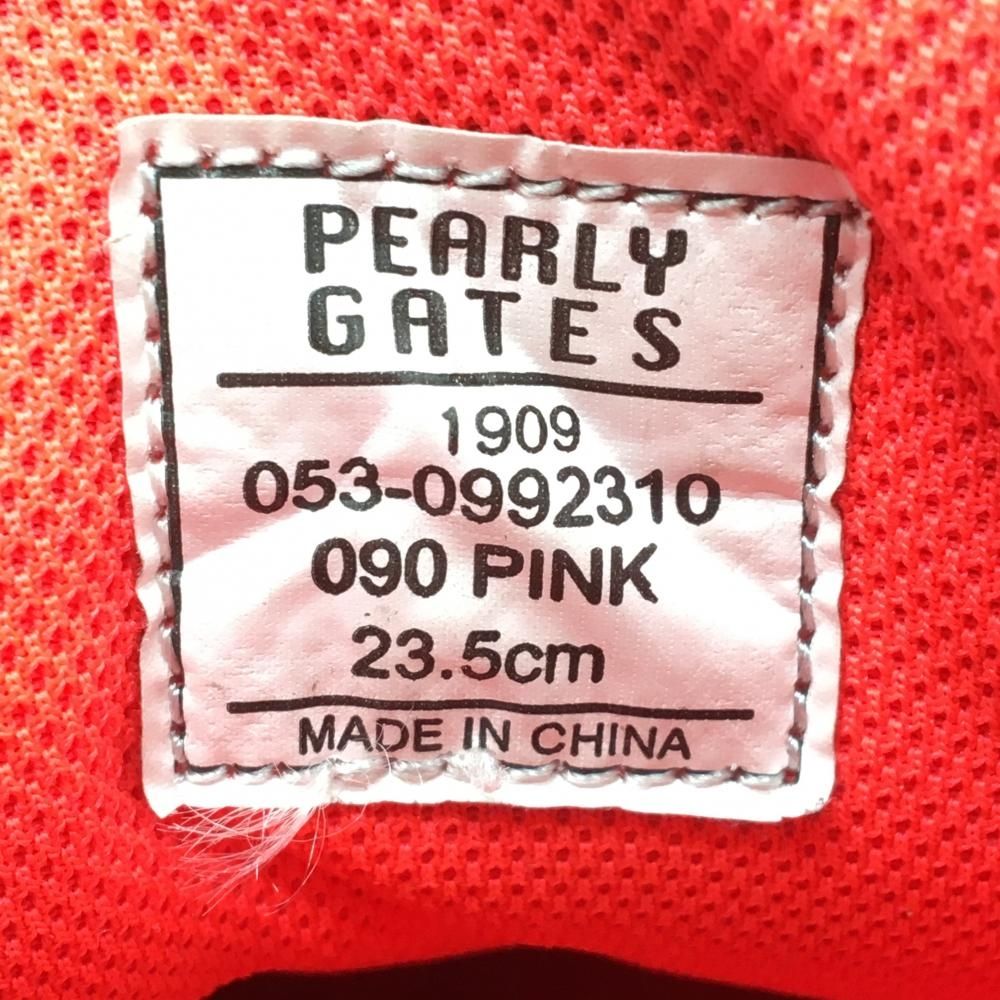 PEARLY GATES - パーリーゲイツ ハイカットゴルフシューズ 蛍光ピンク×黒 053-0992310 レディース 23.5 ゴルフウェア PEARLY GATES PEARLY GATES - パーリーゲイツ ハイカットゴルフシューズ 蛍光
