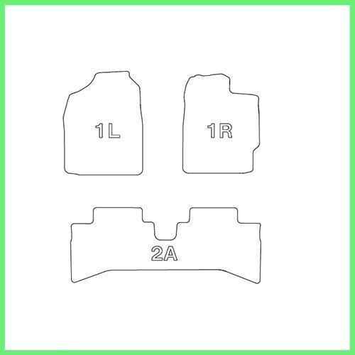 クラッツィオ フロアマット 立体タイプ 1台分セット アクア NHP10 H23