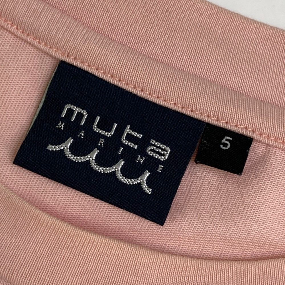 サイズ：5 MUTA MARINE ムータマリン  半袖Tシャツ  ピンク系 [240101472264] ゴルフウェア メンズ ストスト サイズ：5 MUTA MARINE ムータマリン 半袖Tシャツ ピンク系