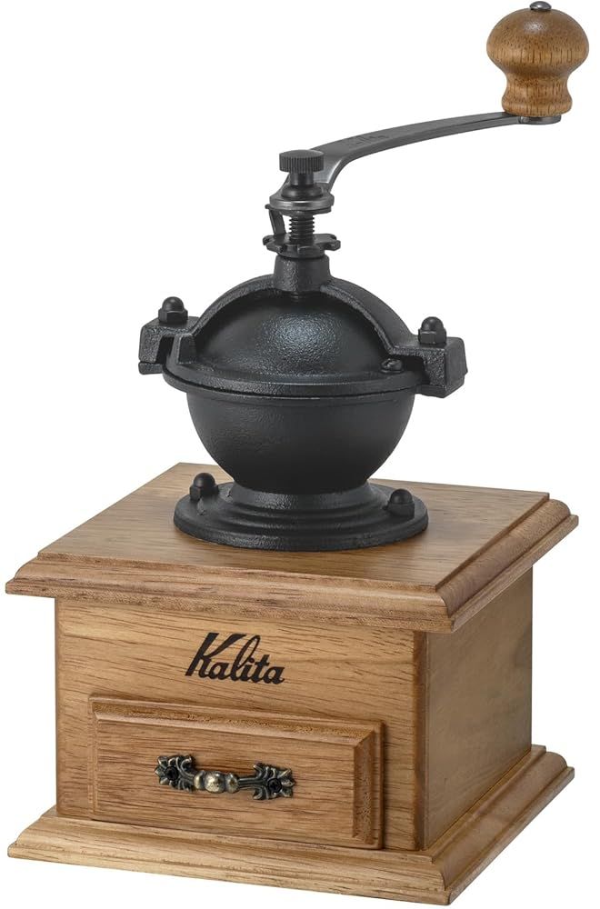 カリタ Kalita コーヒーミル 木製 アルミカッター クラシックミルBR ブラウン 粗さ調整 手挽きコーヒーミル 42005 ミル