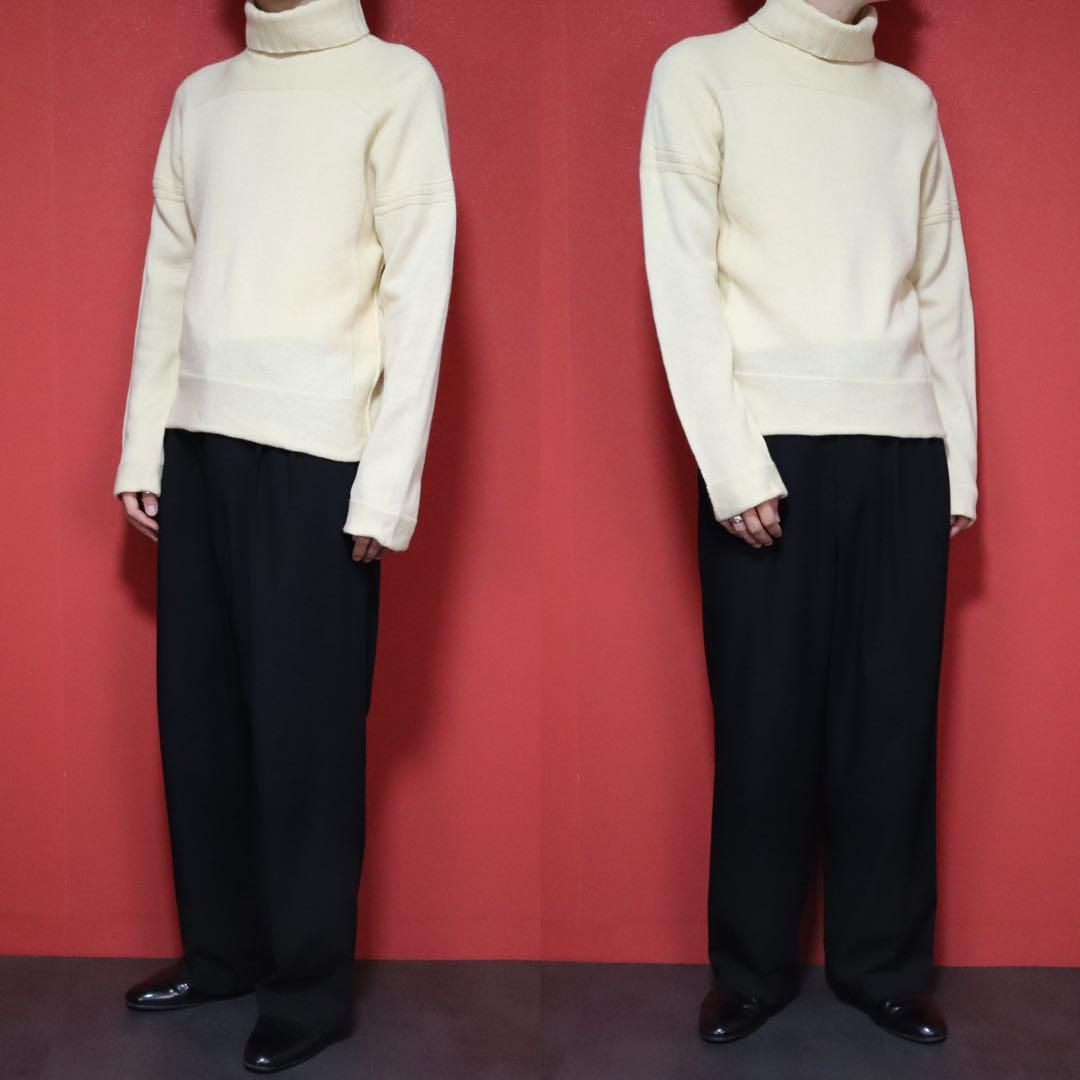 Jean Paul GAULTIER HOMME 切替 タートルネック ニット - メルカリ