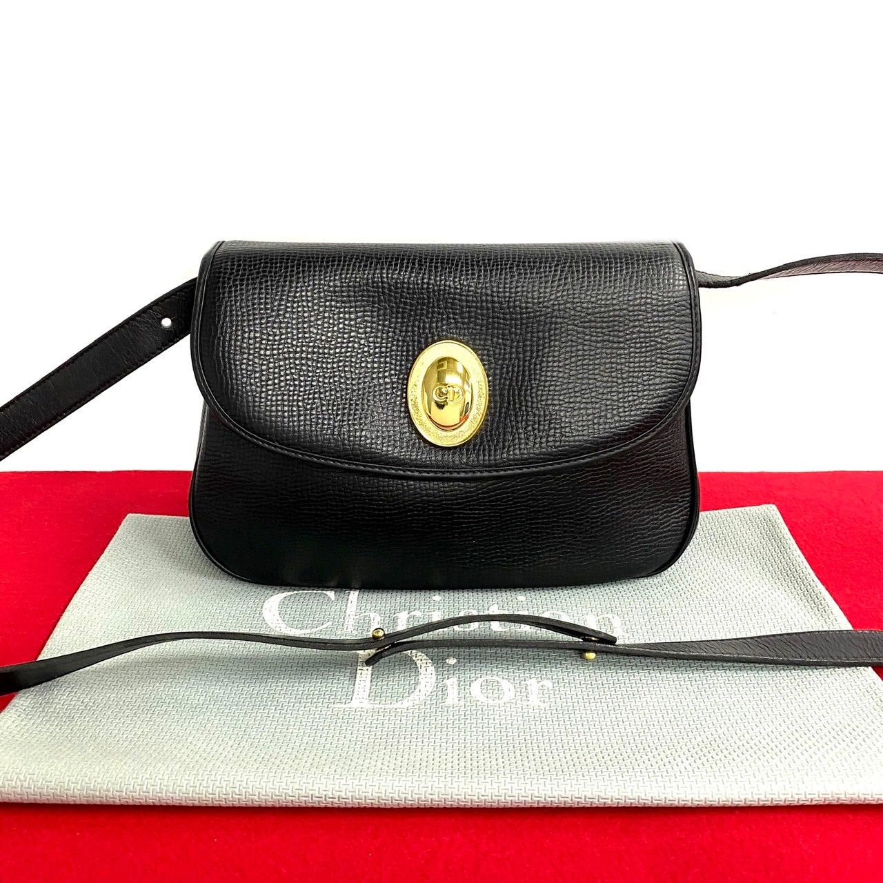 ほぼ未使用 袋付き Christian Dior ディオール ヴィンテージ CD ロゴ