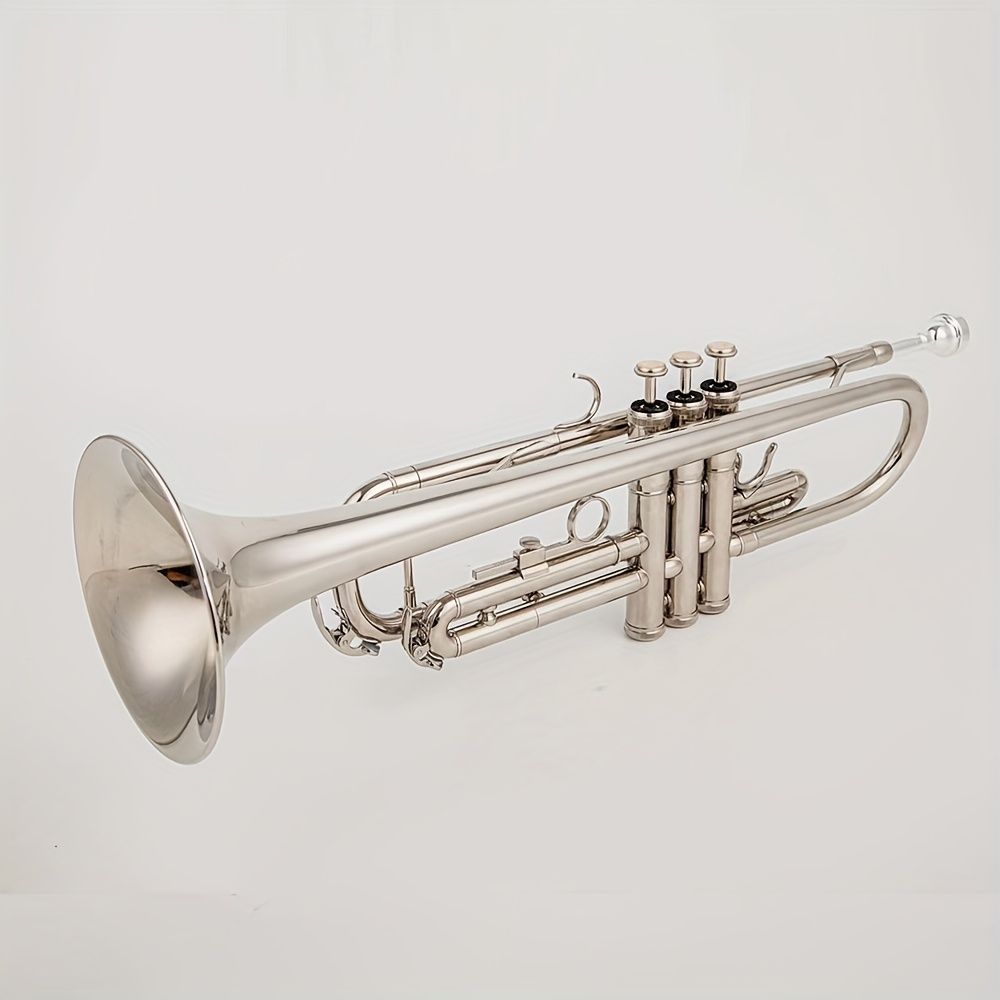 シルバー/金メッキ Cキー プロフェッショナル トランペット楽器 初心者