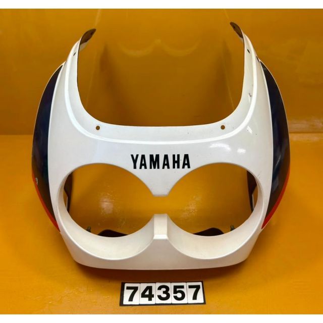 74357 YAMAHA ヤマハ FZR250 2KR 純正アッパーカウル フロントカウル 傷あり