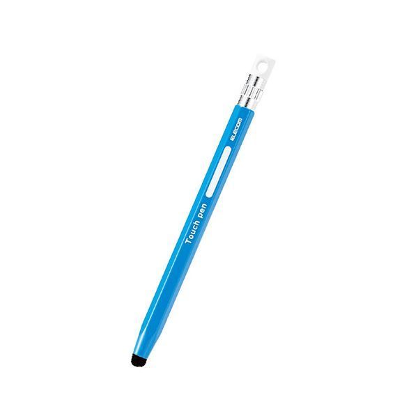 5個セット エレコム 6角鉛筆タッチペン ブルー P-TPENCEBUX5