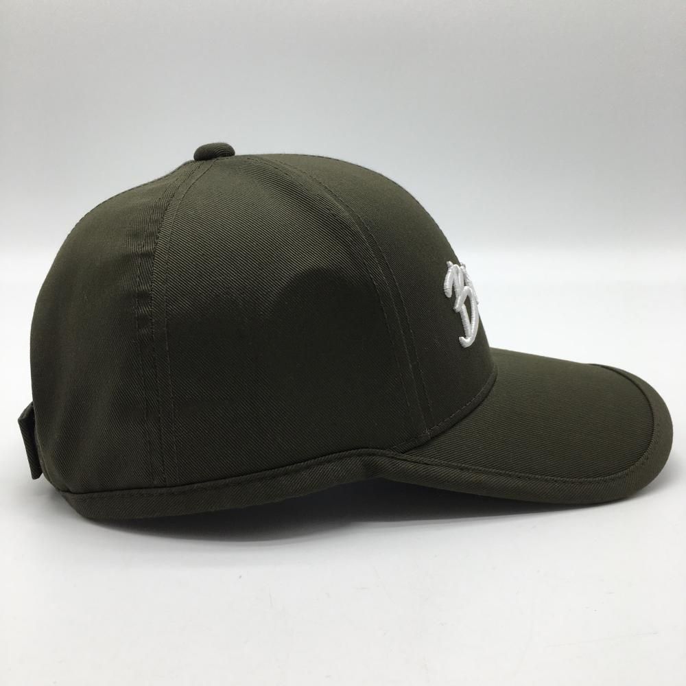BRIEFING - 【超美品】ブリーフィング キャップ カーキ×白 ロゴ刺しゅう FREE  ゴルフウェア BRIEFING 超美品】ブリーフィング キャップ カーキ×白 ロゴ刺しゅう FREE
