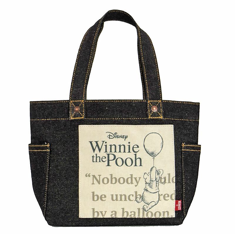 くまのプーさん デニム ミニトート 184894-23 ディズニー ナカジマ