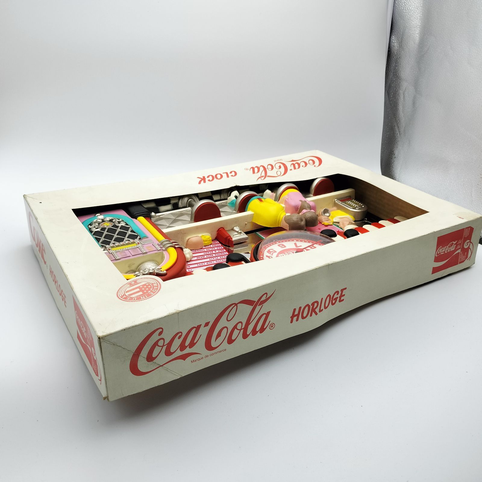 未使用】Coca-Cola コカ・コーラ アメリカンダイナー 掛け時計 53.5 