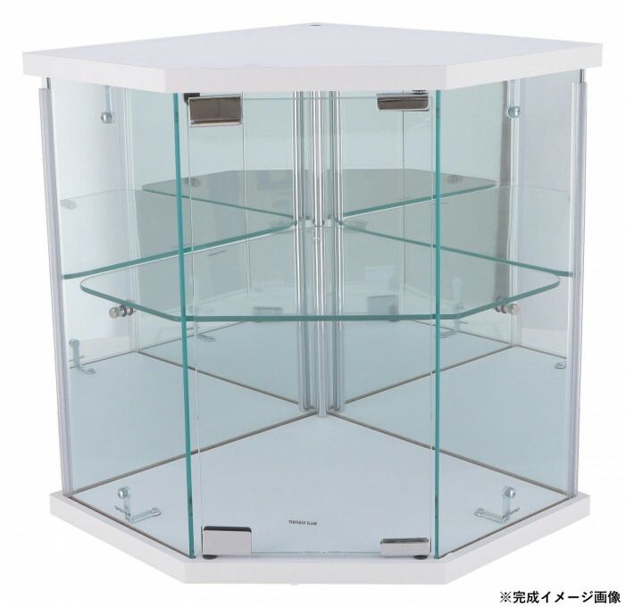 卓上ガラス ケース コーナー WH 63947
