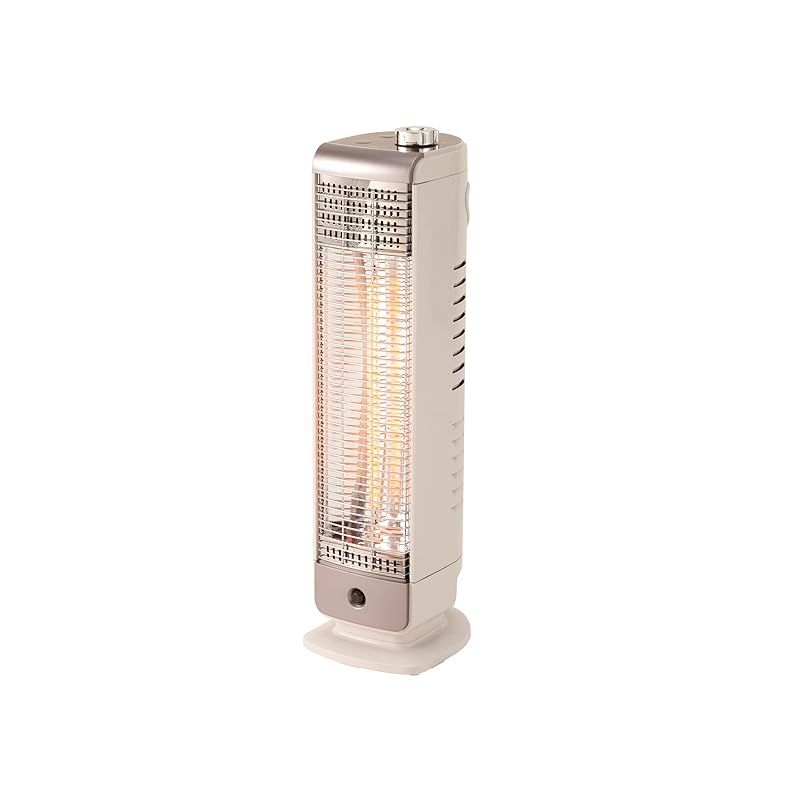 コイズミ カーボンヒーター 400|200W 消し忘れ防止センサー付き グレー KKH-0420|H 1