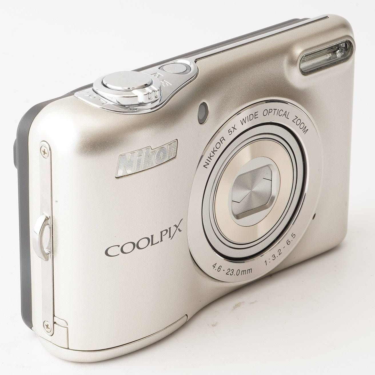 ニコン Nikon COOLPIX L32 シルバー 5x 単三電池対応 コンパクト