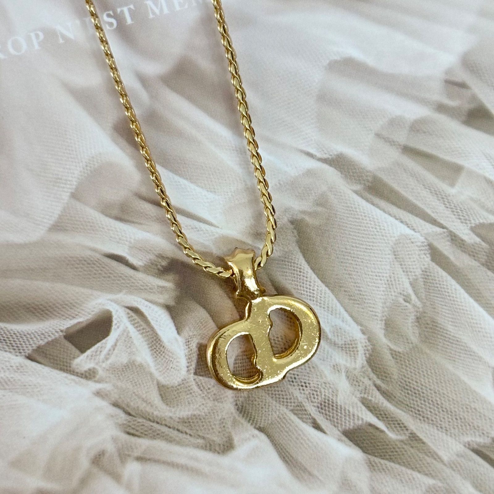 箱付き】【極美品】クリスチャンディオール ネックレス CDロゴ