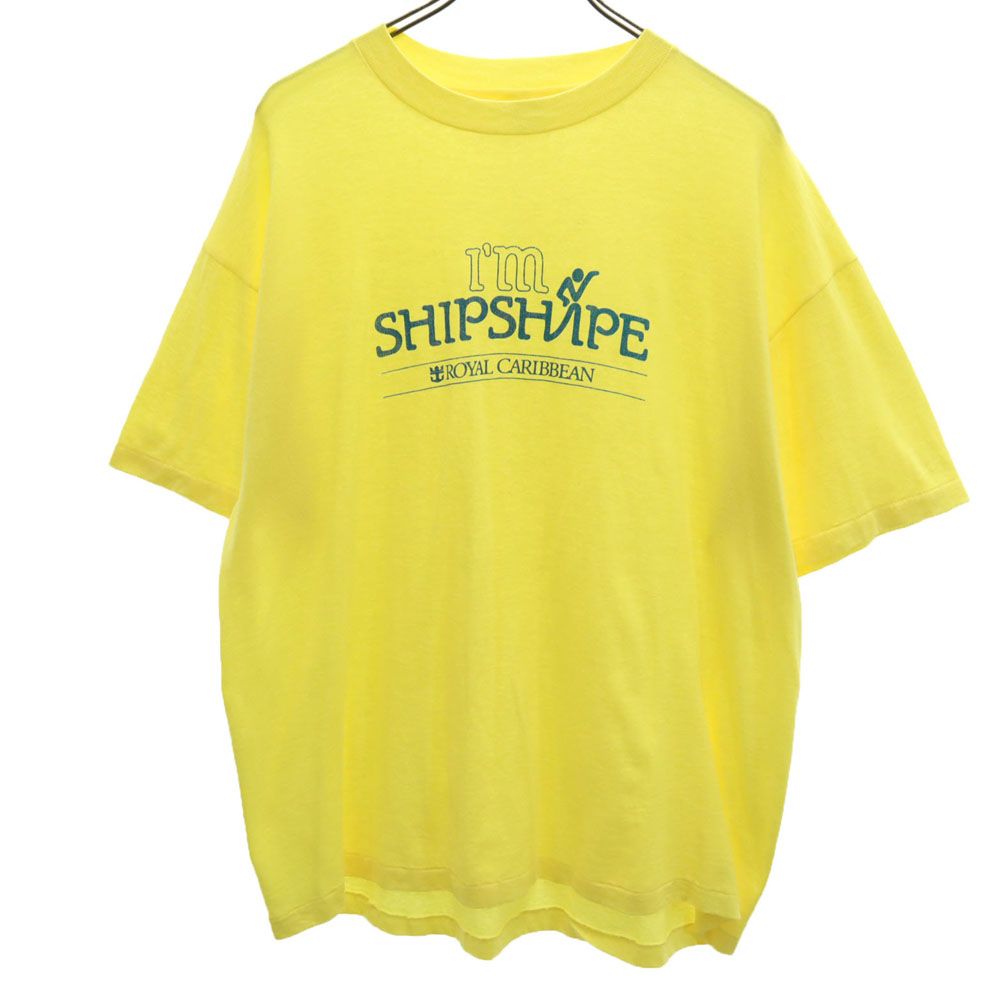ヘインズ 90s USA製 オールド シングルステッチ 半袖 Tシャツ XL イエロー Hanes メンズ