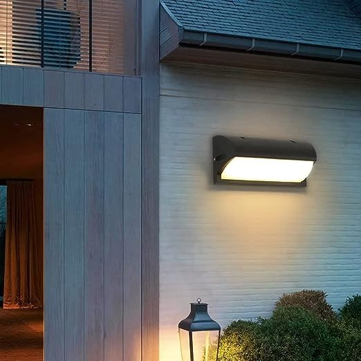 色: ブラック- 暖かい光】HONGYAN LED 玄関ライト 壁掛け ポーチ www