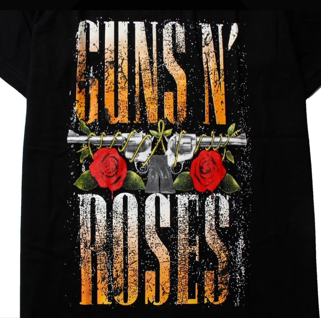 バンドTシャツ(バラ売り) Guns N' Roses】ガンズ・アンド・ローゼズ ピストル バラ ロゴ