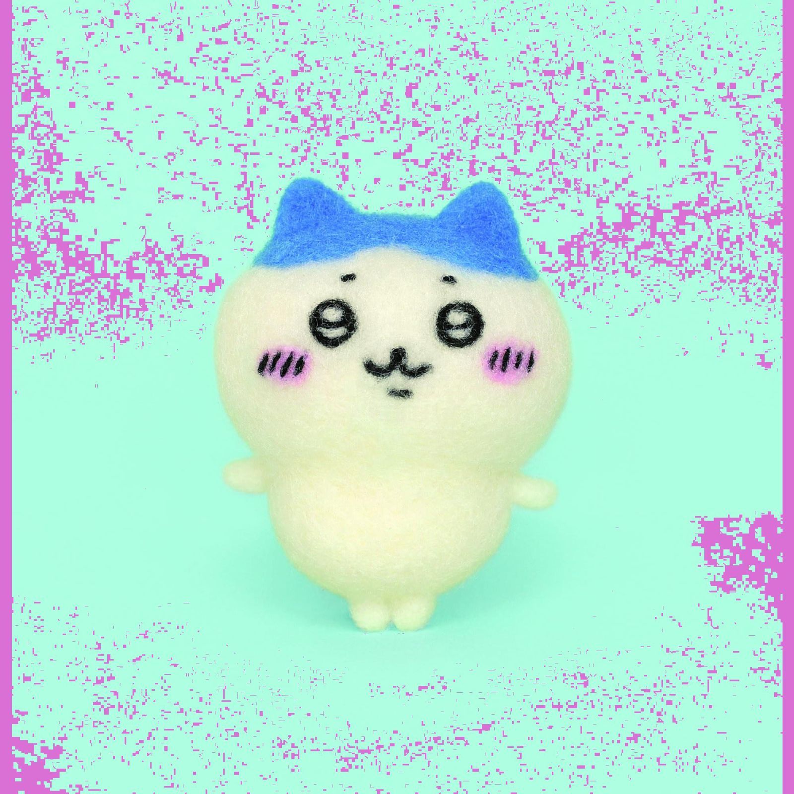 羊毛フェルト ・ハチワレ/ セーターとバッグ付き 羊毛フェルト ・ハチワレ/ セーターとバッグ付き ちいかわの羊毛