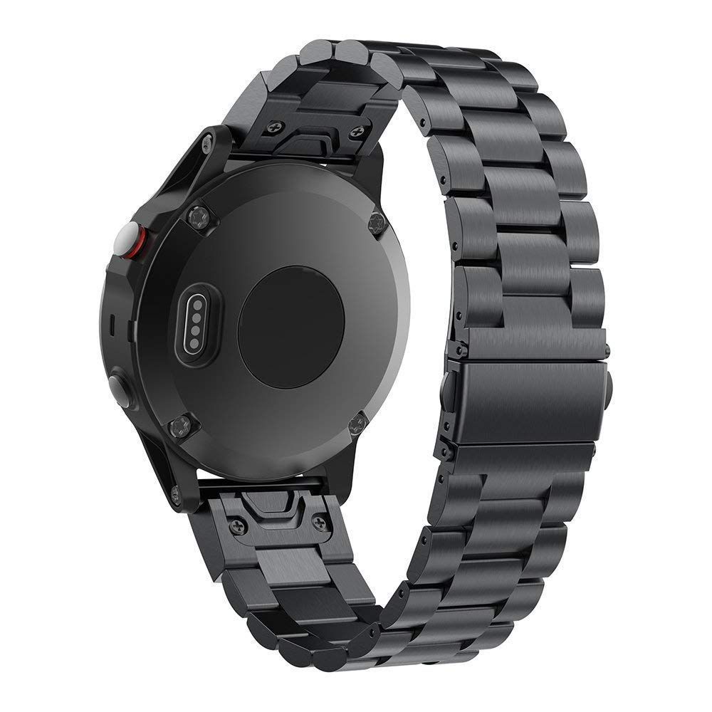 ステンレス鋼 クイックフィット瞬時取り付け 22ｍｍ 交換バンド/ベルト Garmin 935/945用 S60/Forerunner Fenix Fenix 5 5 Fenix 対応 Pro/Approach ガーミン 6 Plus/Fenix フェニ