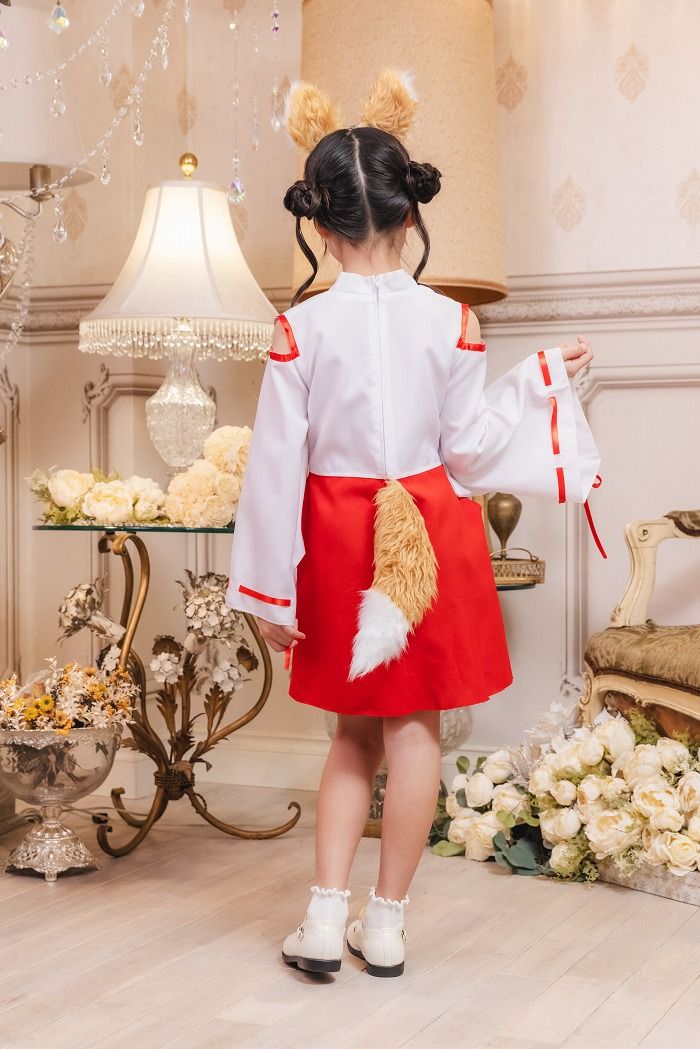 【コスプレ衣装】巫女さんきつね耳セットおみくじや神楽鈴付きハロウィンに Amazon.co.jp: [HONGFU] 巫女服 コスプレ セット 本格 巫女装束