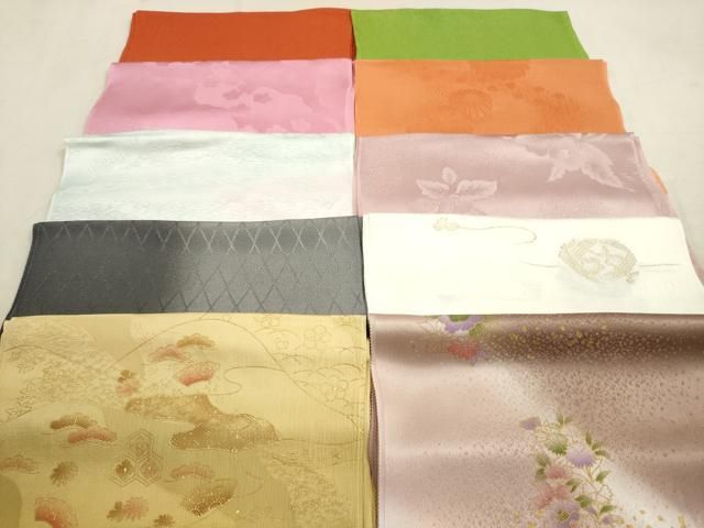 平和屋着物 和装小物 帯揚げ10枚セット 正絹 DAAX2020xg