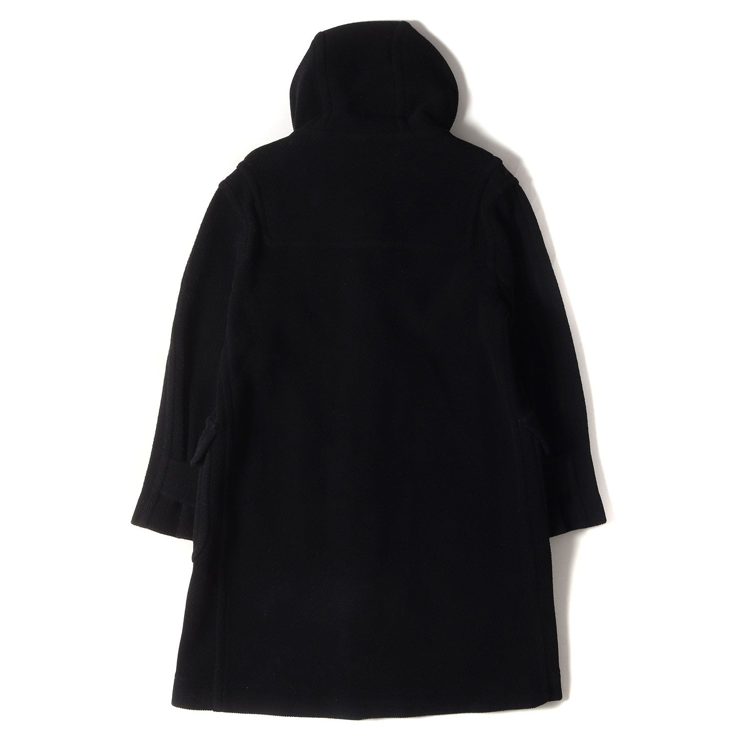 口豪奢 厚手 濃紺 良品】LACOSTE ヘリンボーン 3 ダッフルコート ジャケット・アウター