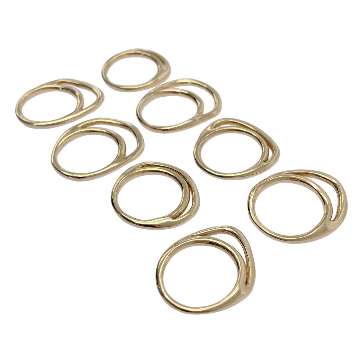 IOSSELLIANI イオッセリアーニ 8連パズルリング IOSSELLIANI