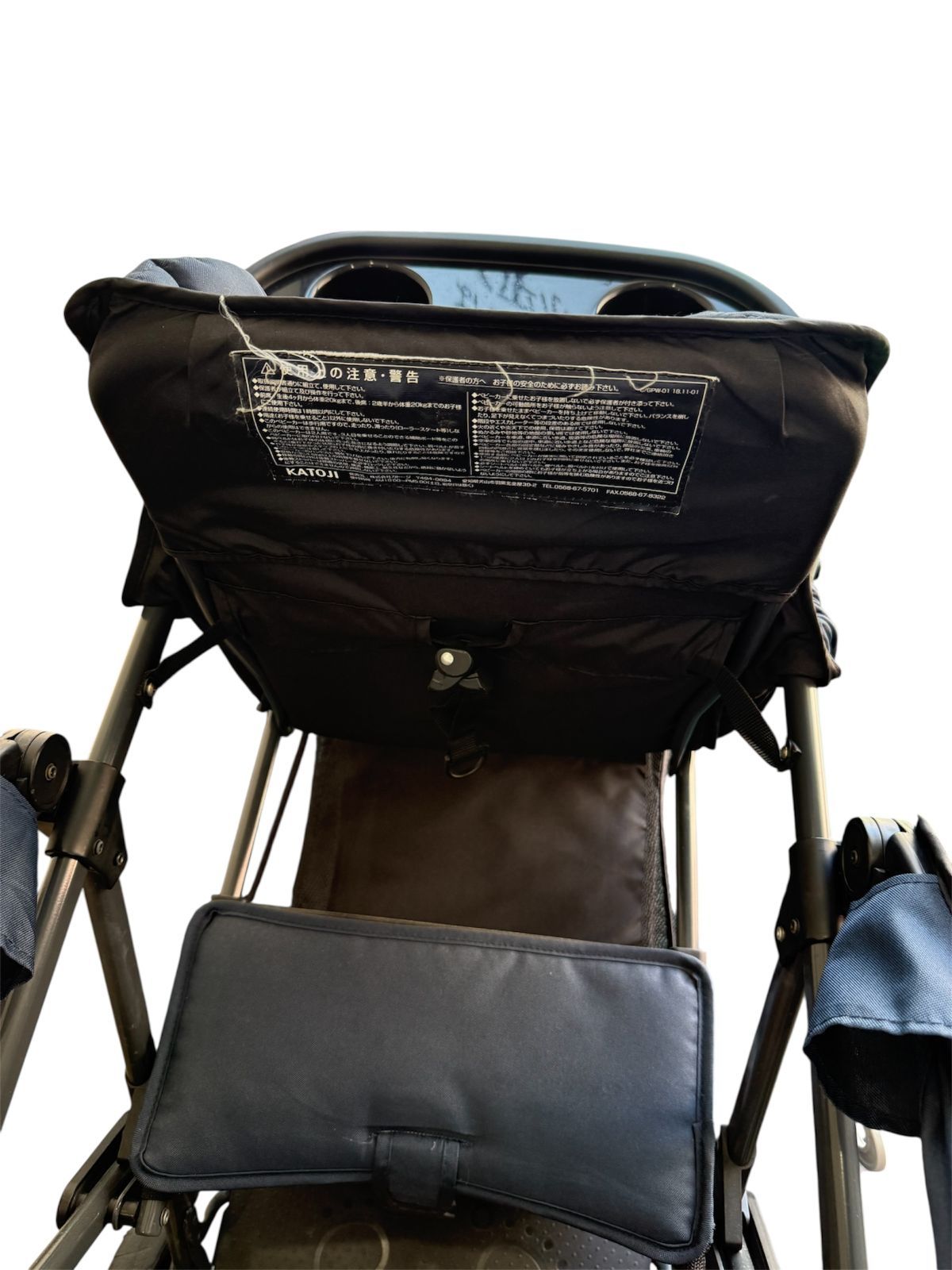 〈美品〉カトージ 2人でゴーDX 2人乗り ベビーカー レインカバー付き カトージ 二人乗りベビーカー 二人でゴーDX(専用レインカバー