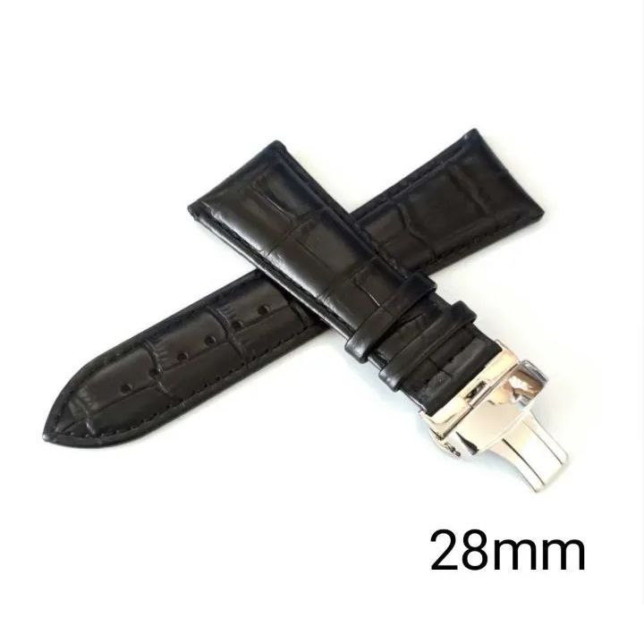 正規 ブルガリ アショーマ ウォッチベゼルバックル ベルト ブラウン 28mm 腕時計 交換用 社外品 ベルト ブラック 黒 Dバックル 防水