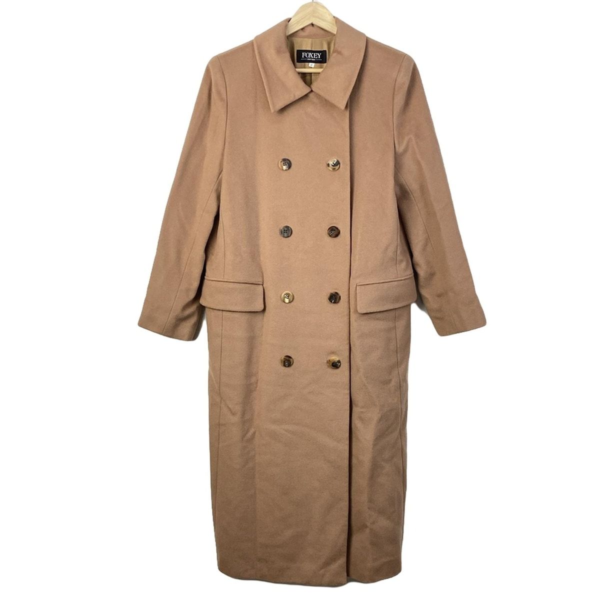 ＦＯＸＥＹ　リバーシブルコート マカロン フードコート　カシミヤコート FOXEY リバーシブルコート マカロン フードコート カシミヤコート